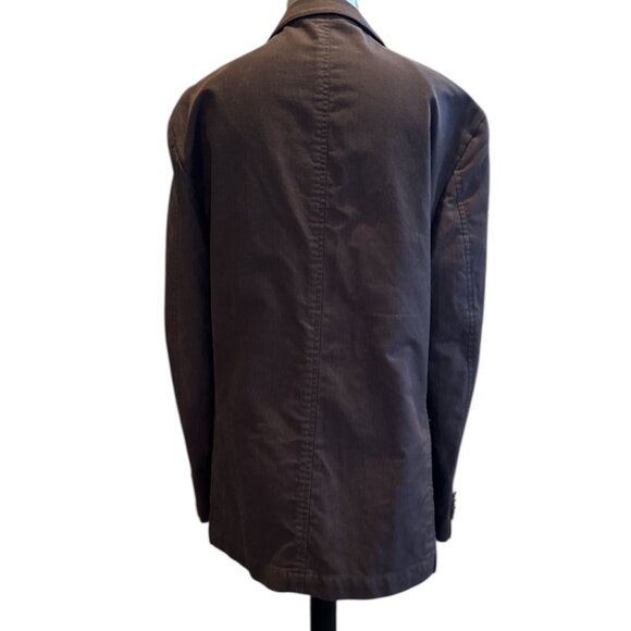 Kroon Chocolate Brown Faded Stripe Vintage Blazer - Picture 3 of 12